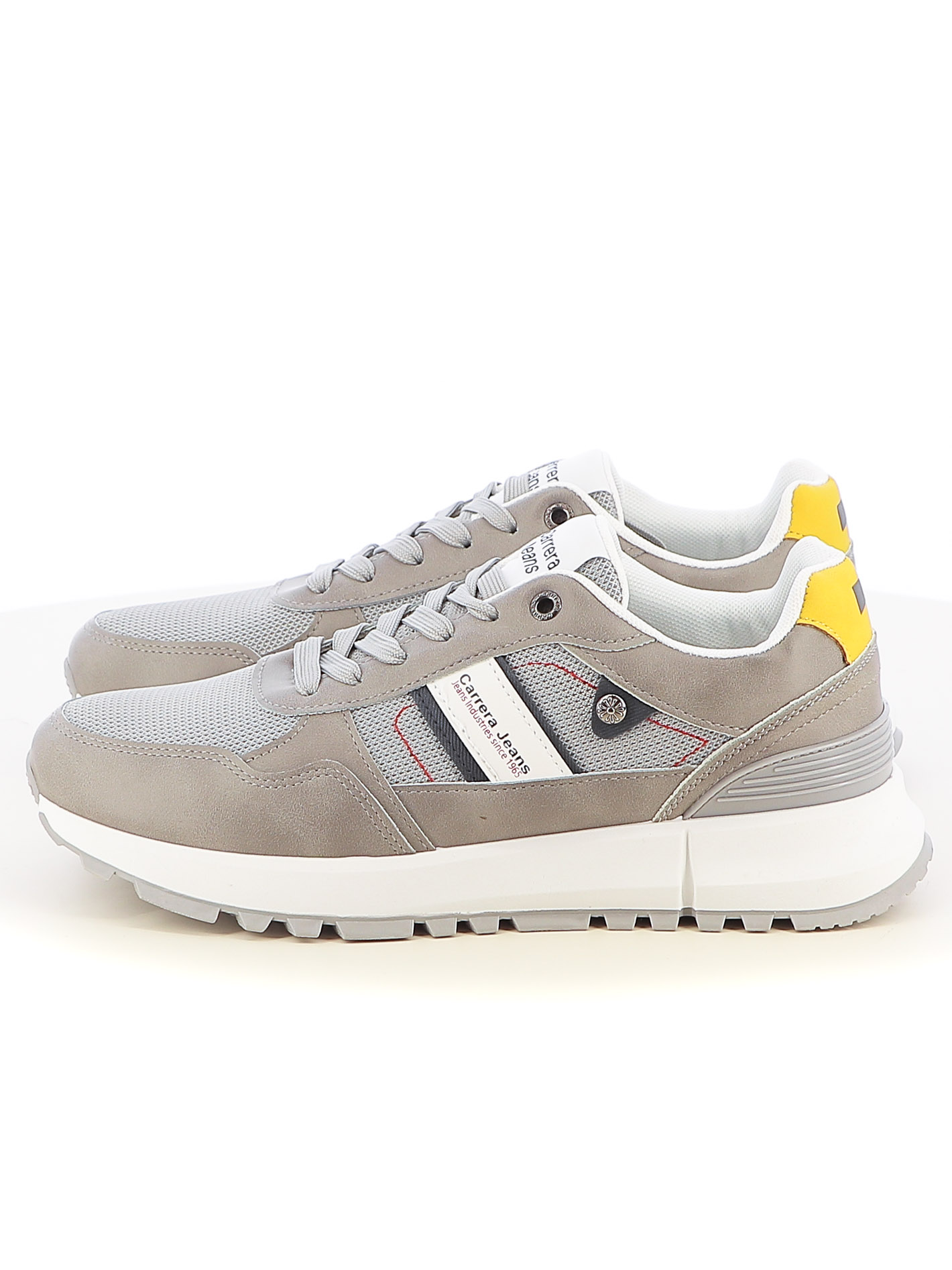 Sneakers stringate uomo grigio chiaro Carrera art. CAM15100 - Imagen 5 de 11