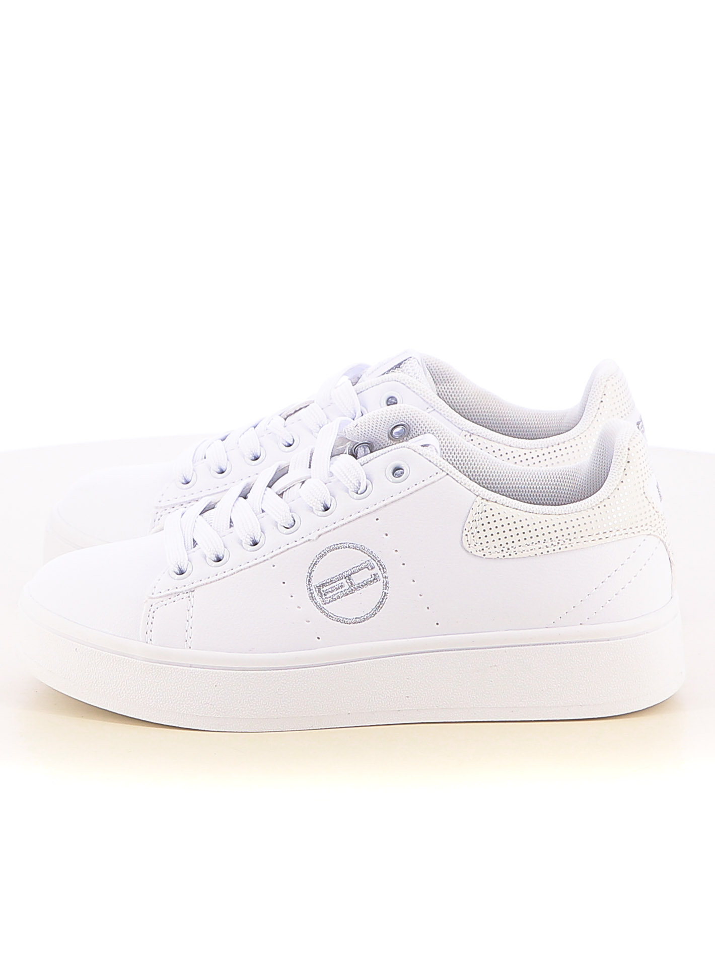 Sneakers stringate donna bianco argento Enrico Coveri Sportswear art. CSW514C00 - Foto 5 di 9